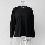 Load image into Gallery viewer, Oversized Round Neck Long Sleeve T-shirt Women N6C198