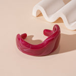 Load image into Gallery viewer, Freeform Acrylic Cuff Electroplated Open Retro Heft S5P073