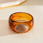 Load image into Gallery viewer, Vintage Acrylic Oval Ombré Bangle Minimalist Women N6H087