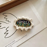 Load image into Gallery viewer, Womens Vintage Crochet Floral Hair Clip N6K313