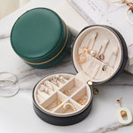 Load image into Gallery viewer, Portable Round Jewelry Box Travel 2 Layer Storage S5P839