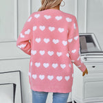 Load image into Gallery viewer, Terry Embroidery Sweetheart Cardigan Women N5A729