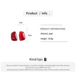 Load image into Gallery viewer, Womens Vintage Marbled Square Resin Stud Earrings N6K153