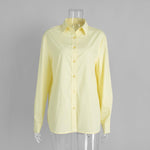 Load image into Gallery viewer, Yellow Cotton Shirt Women N5A531