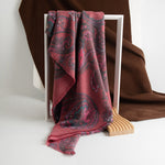 Load image into Gallery viewer, Paisley Print Faux Cashmere Wrap M5A169