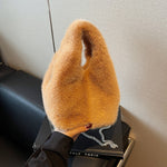 Load image into Gallery viewer, Women's Plush Drawstring Bucket Crossbody Bag N6J187