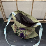 Load image into Gallery viewer, Floral Tulip Embroidery Canvas Bucket Bag S5P803