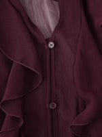 Load image into Gallery viewer, V Neck Layered Ruffle Blouse Women Fashion Shirt N6A153