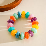 Load image into Gallery viewer, Acrylic Gradient Round Necklace Bracelet Vintage Sweet N6F096