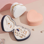 Load image into Gallery viewer, Heart Shape Leather Jewelry Organizer Box S5P831
