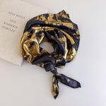 Load image into Gallery viewer, Vintage Silver Head Wrap Square Scarf Hip Hop Streetwear N6G233