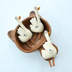 Load image into Gallery viewer, Cute Fabric Goose Brooch Hand Embroidered Beige N6G020