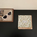 Load image into Gallery viewer, Vintage Floral Pure Cotton Small Square Scarf M5A341