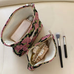Load image into Gallery viewer, Floral Embroidered Polyester Cosmetic Bag N6K112