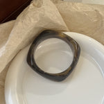 Load image into Gallery viewer, Geometric Ombre Resin Bangle Curved Acetate Contour S5P256