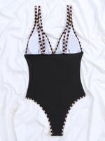Load image into Gallery viewer, Black Conservative One Piece Swimsuit Women N6A073