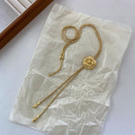 Load image into Gallery viewer, Vintage Camellia Long Necklace Women Adjustable S5P920