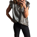 Load image into Gallery viewer, Ruffle Hem Round Neck Tank Top Women N6B099