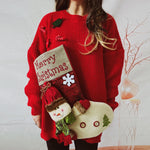 Load image into Gallery viewer, Christmas Thickened Giant Stocking Snowman Sweater N5A654
