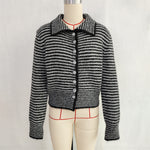 Load image into Gallery viewer, Office Stripe Cardigan Women Slim Fit Lapel N5A866
