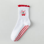 Load image into Gallery viewer, Cartoon Anti-Slip Yoga Socks Women White Mid-Calf N6H004