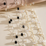 Load image into Gallery viewer, Layered Pearl Glass Bead Sweater Chain Women N6H148