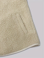 Load image into Gallery viewer, Sleeveless Cardigan Vest Beige Polyester Filled Knit N5A764