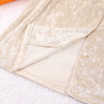 Load image into Gallery viewer, Beige Brushed Fleece Pajama Set Women N5A825