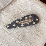Load image into Gallery viewer, Womens Floral Teardrop Fabric Hair Clip N6K028