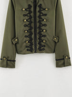 Load image into Gallery viewer, Casual Stand Collar Jacket Twisted Knot Floral Sleeve N6H123