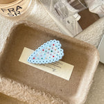 Load image into Gallery viewer, Heart Crystal Polka Dot Hair Clip N6F061