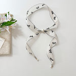 Load image into Gallery viewer, Women's Polyester Pearl Charm Neck Scarf N6J146