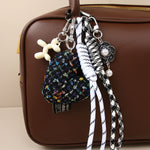 Load image into Gallery viewer, Heart Bow Woven Rope Bag Charm Women Decorative S5P927
