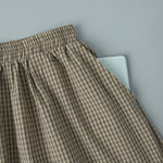 Load image into Gallery viewer, Plaid Culottes Women Retro High Waist Wide Leg Pants N5A822