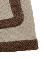 Load image into Gallery viewer, Khaki Color Block Cardigan Retro Knit Open Front N5A803