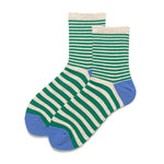 Load image into Gallery viewer, Color Block Stripe Athletic Mid-Calf Socks Women N6C166