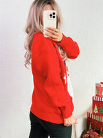 Load image into Gallery viewer, Christmas Snowman Pullover Sweater Women Red N5A630