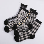Load image into Gallery viewer, Vintage Double Needle Thick Warm Stack Mid-Calf Socks N6H031