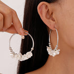 Load image into Gallery viewer, Acrylic Floral Hoops Iron Geometric Circular S5P159