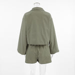 Load image into Gallery viewer, Sport Windbreaker and Shorts Set Women N6D116