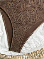 Load image into Gallery viewer, Solid Color Jacquard One-Piece Swimsuit Women N6C298