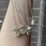 Load image into Gallery viewer, Pearl Shell Cross Chain Pendant Necklace Women S5P953