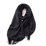 Load image into Gallery viewer, Imitation Cashmere Solid Scarf Shawl Fringe Women N6H228