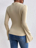 Load image into Gallery viewer, Puff Sleeve Ruffle Detail T-shirt Women N6C322
