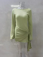 Load image into Gallery viewer, Hot Girl Bodycon Knit Short Mini Dress Women N6A064