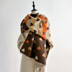 Load image into Gallery viewer, Polka Dot Long Thickened Faux Cashmere Scarf M5A329