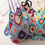Load image into Gallery viewer, Bohemian Hand-Crochet Shoulder Bag Women N6E086