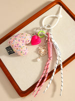 Load image into Gallery viewer, Heart Bow Woven Rope Bag Charm Women Decorative S5P927