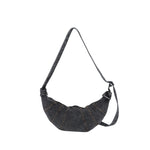 Load image into Gallery viewer, Women's Washed Denim Dumpling Crossbody Bag N6J197