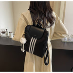 Load image into Gallery viewer, Unisex Nylon Color-Block Flap Backpack N6J199